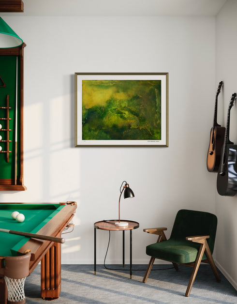Substrata is a Limited Edition Print by Seth B. Minkin, with rich browns, ochres, and metallic highlights, capturing the earth's layered textures and natural beauty.